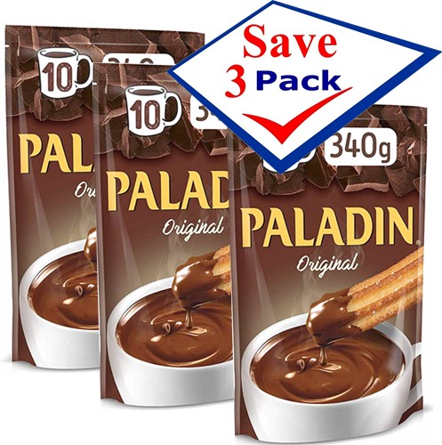 Paladin Spanish Hot Chocolate Mix 12 oz Imported from Spain Pack of 3